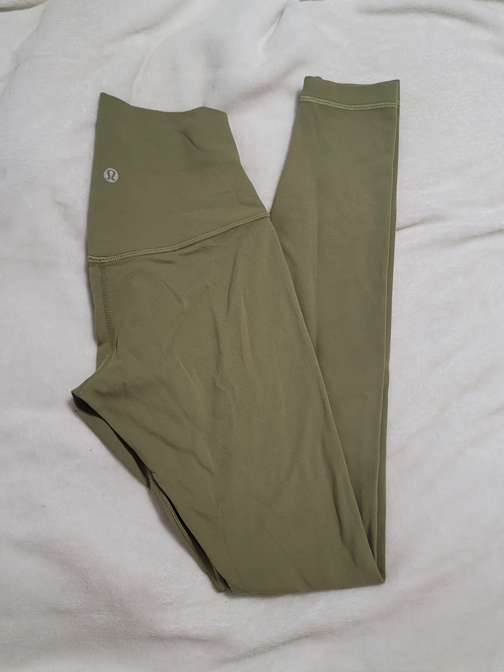 Lululemon Sz 2 High-Waist Olive Green Align Leggings Bronze Green